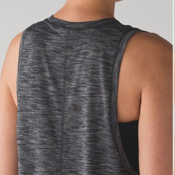 Lululemon Cardio Squad Tank II Heathered Black 6 - Picture 12 of 16